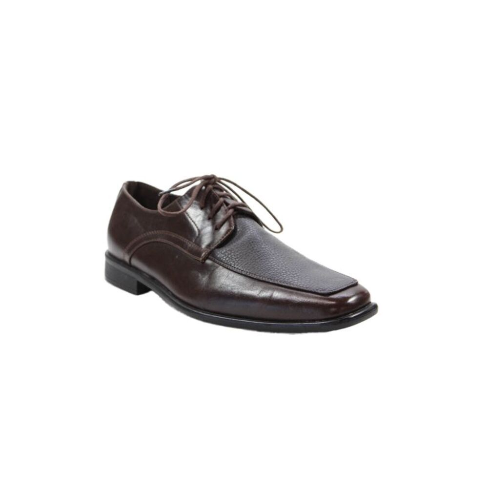 Bravo Shoes Mens Leather New Kelly-1 Brown Matte Dress Loafers Brown Size 8